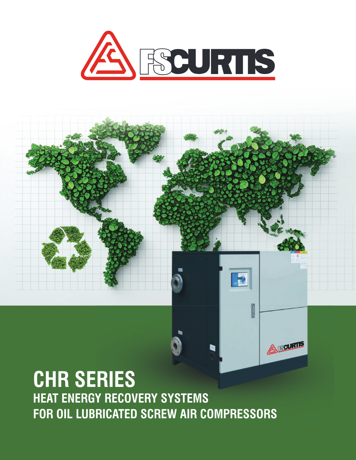 CHR Series heat energy recovery system for oil-lubricated screw compressors