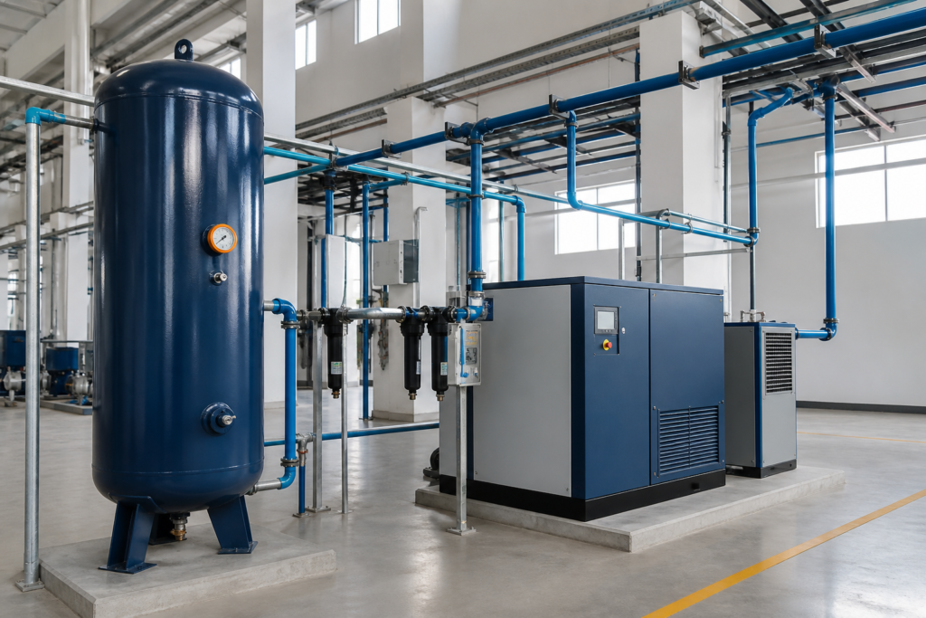How to Size an Air Receiver Tank for Compressed-Air Systems