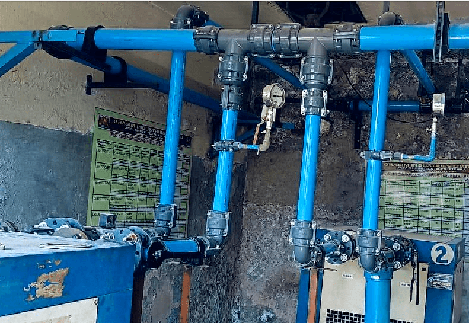 ShiftAir overhead piping installation