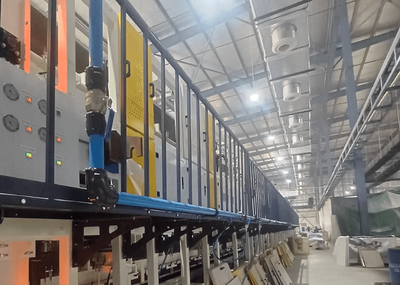 ShiftAir aluminium pipe installation site