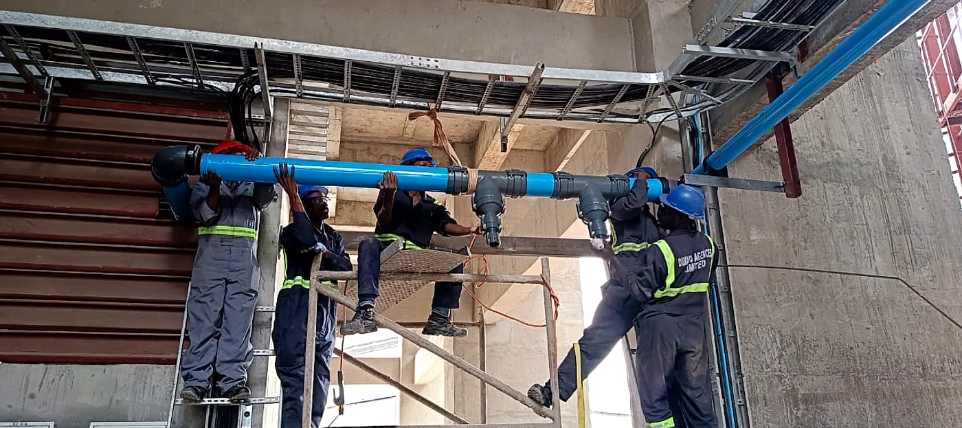 ShiftAir modular pipe installation