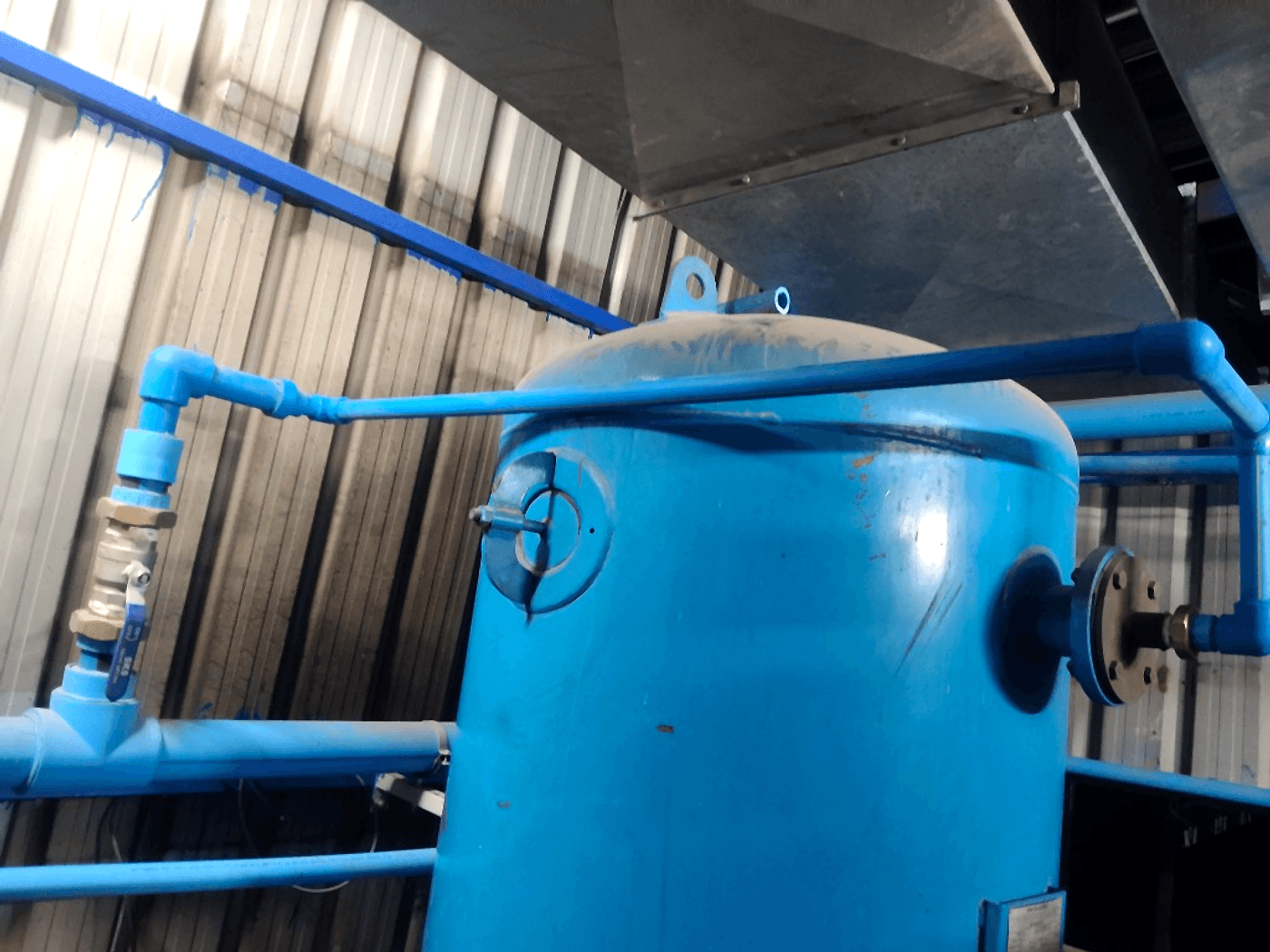 SHK Pneumato blue PPR industrial air line installation