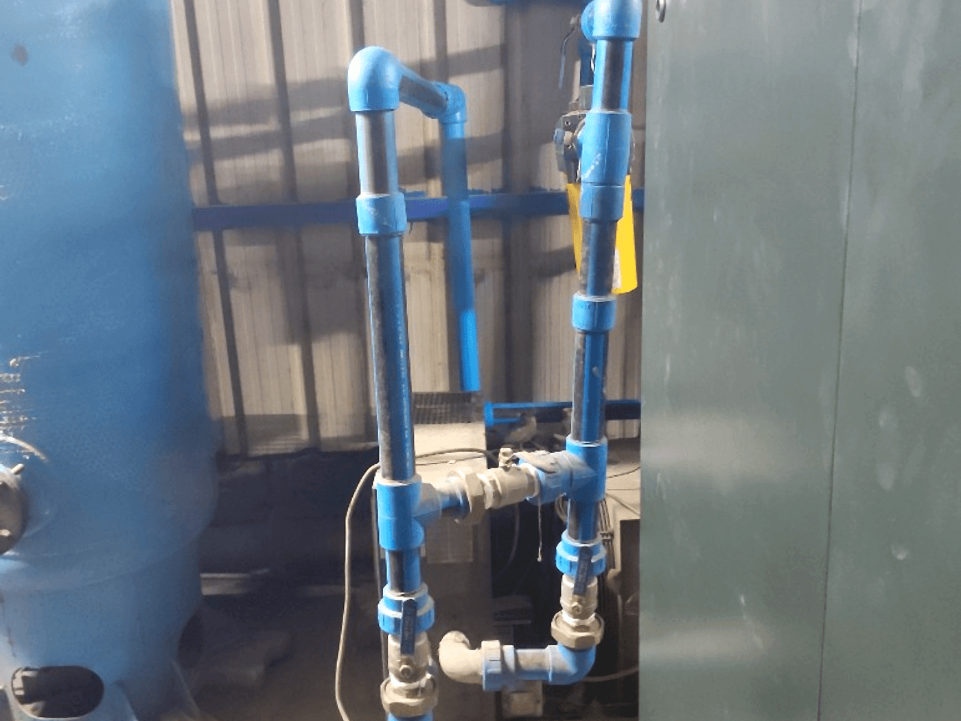 SHK Pneumato blue PPR compressed air ring main installation